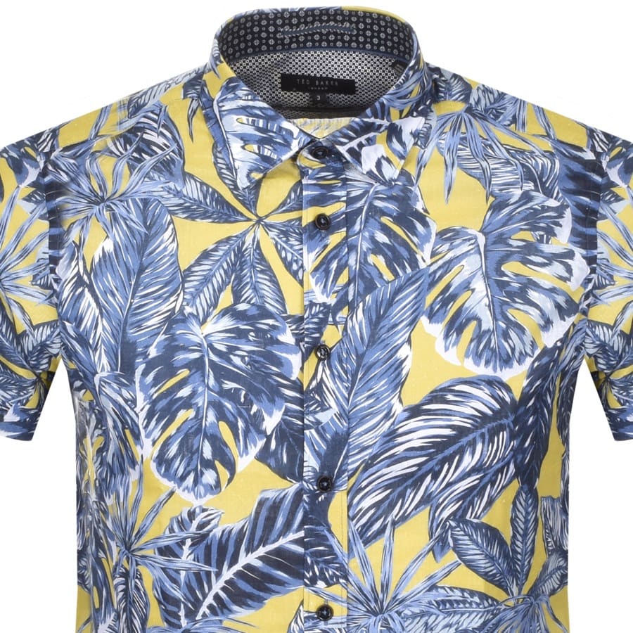 Alternative Image for ProductTed Baker Upward Short Sleeved Shirt Yellow2